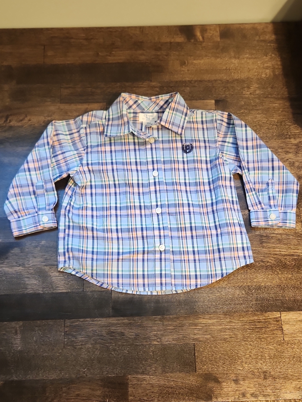 Chaps Infant 6 Month Plaid Button-Down Shirt
